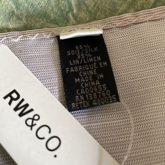 🇨🇦NWT Silk/Linen tie and matching pocket square - Picture 7 of 7